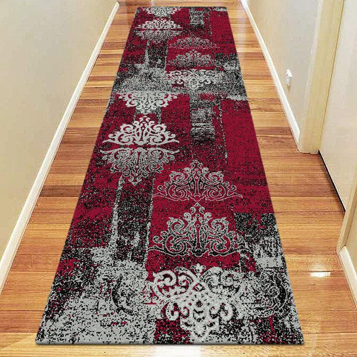 Hudson 6968 Red Hallway Runner