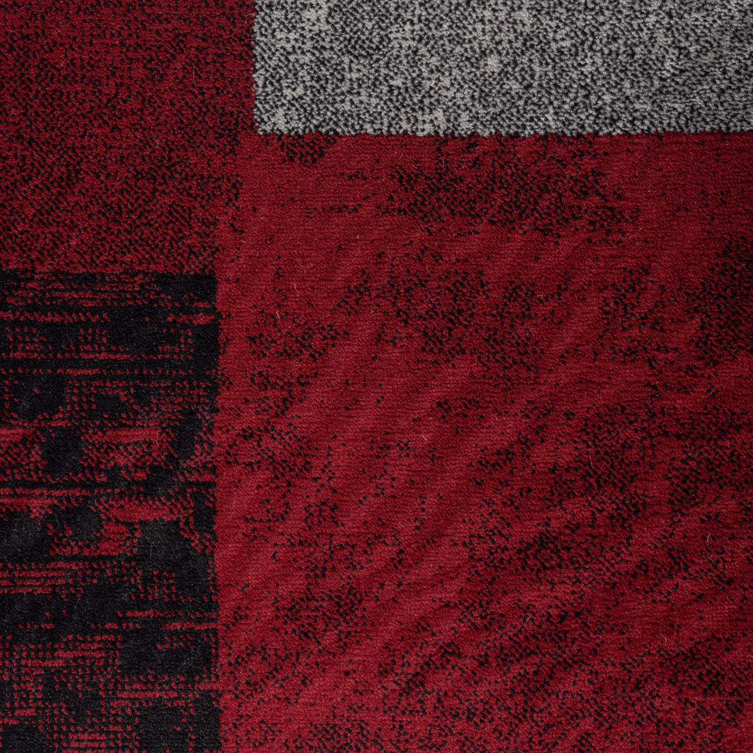 Hudson 1166 Red Hallway Runner