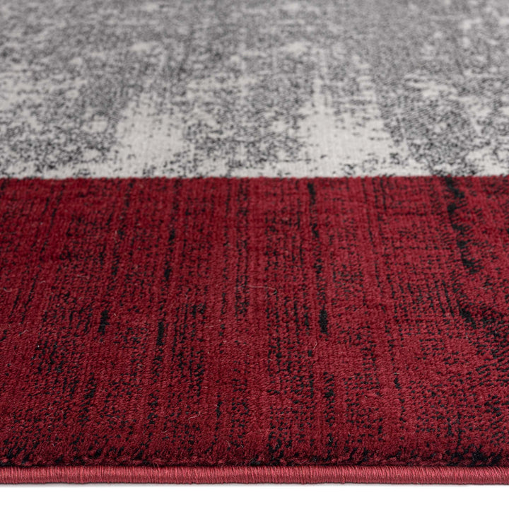 Hudson 1166 Red Hallway Runner