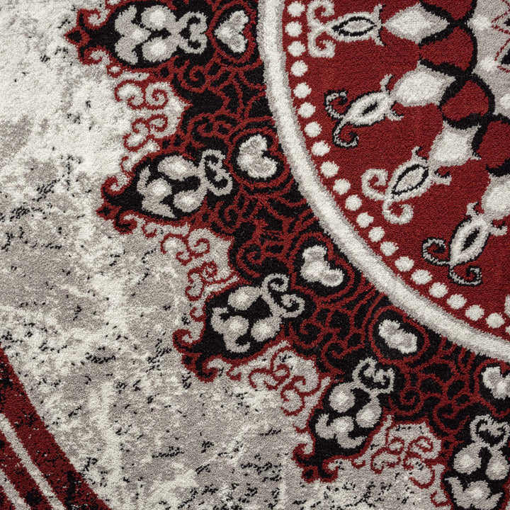 Hudson 6447 Red Hallway Runner