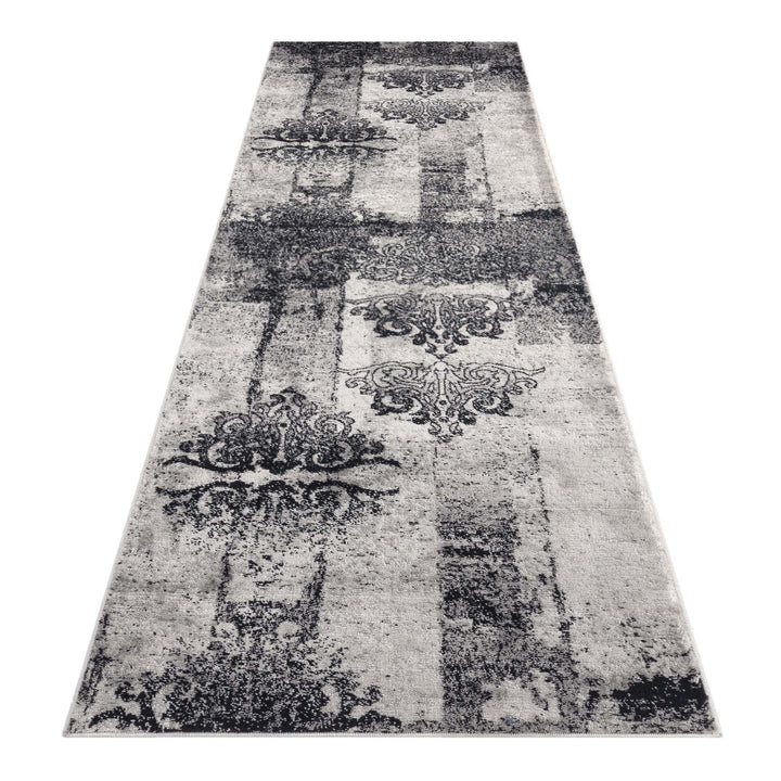Hudson 6968 Grey Hallway Runner