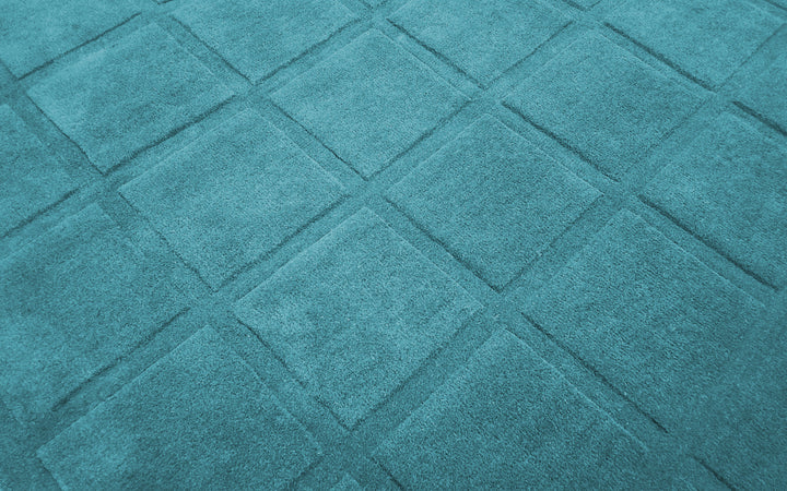 Forma Modern Rug 100% Wool Ocean Breeze Color Hand Tufted Rug