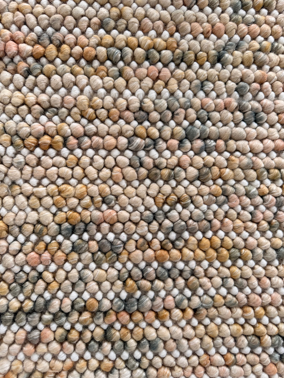 Pebbles Cherry Earth Mix Hand Woven Wool Rug