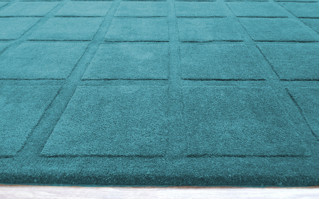 Forma Modern Rug 100% Wool Ocean Breeze Color Hand Tufted Rug