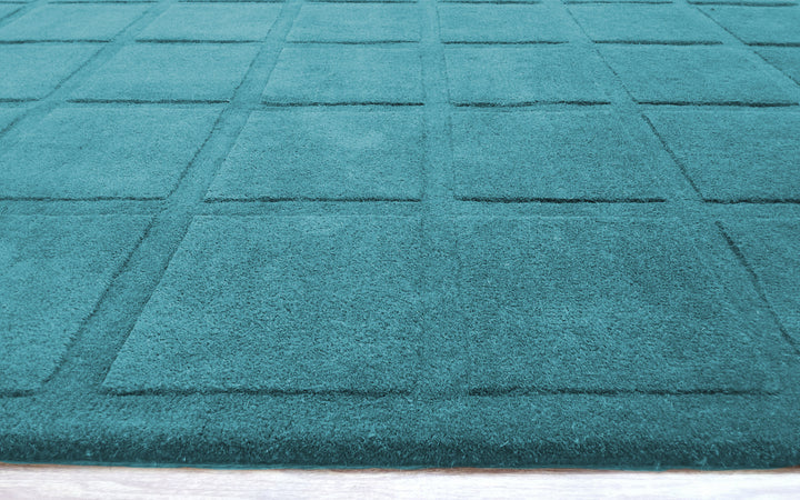 Forma Modern Rug 100% Wool Ocean Breeze Color Hand Tufted Rug
