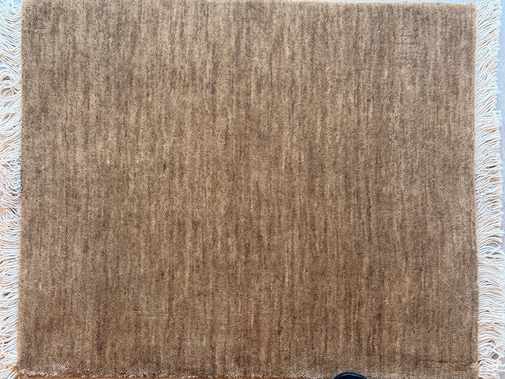 Dazzle Rich Mocha Color Handloom Knotted Rug 100% Pure Wool