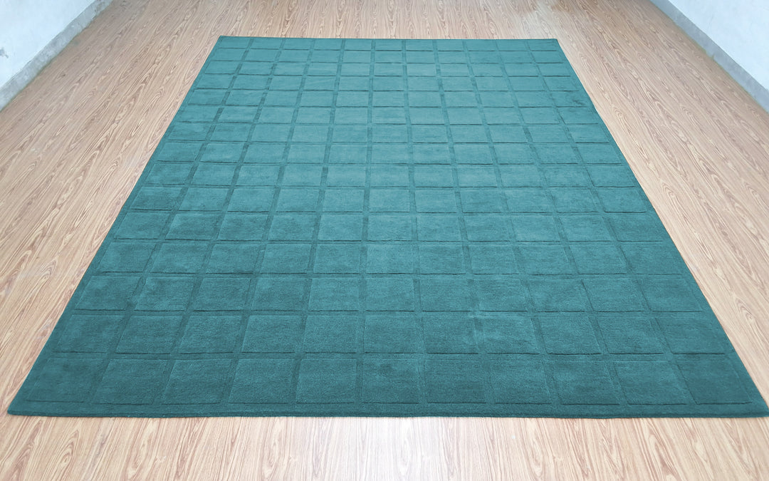Forma Modern Rug 100% Wool Ocean Breeze Color Hand Tufted Rug