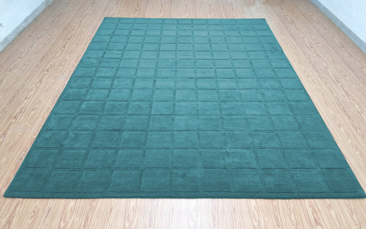 Forma Modern Rug 100% Wool Ocean Breeze Color Hand Tufted Rug