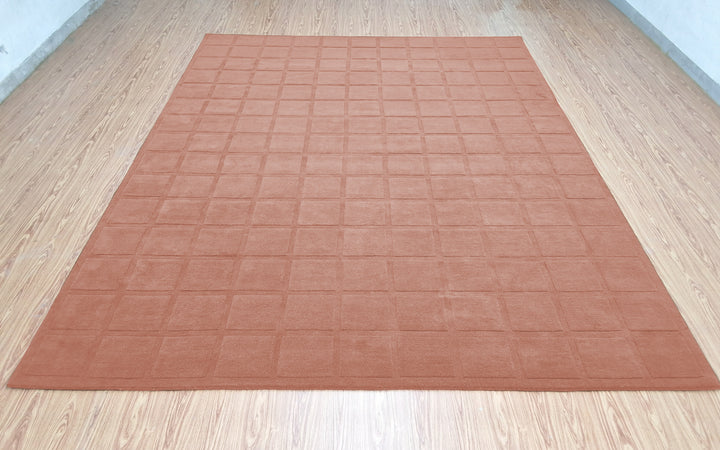 Forma Modern Rug 100% Wool Blush Rose Color Hand Tufted Rug