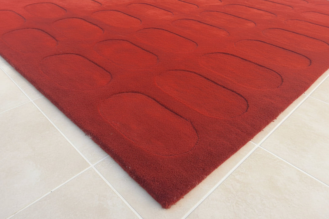 Forma Modern Rug 100% Wool Ember Sienna Hand Tufted Rug