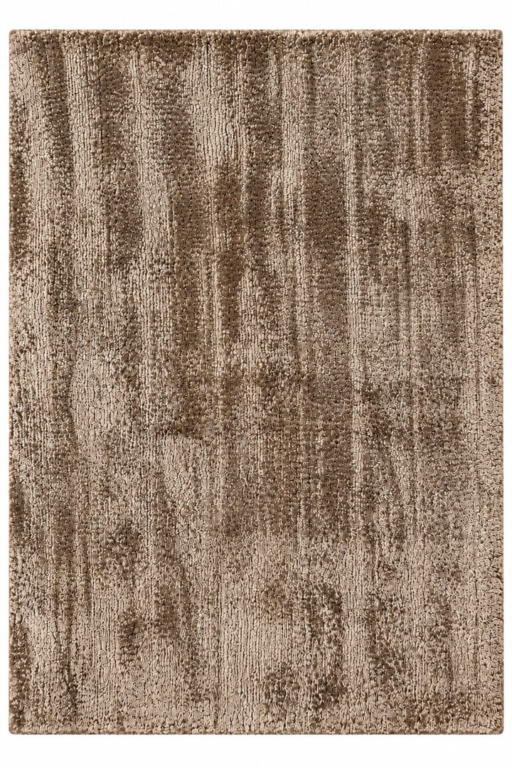 Amora Blade Brown Handloom Rug – 100% Viscose
