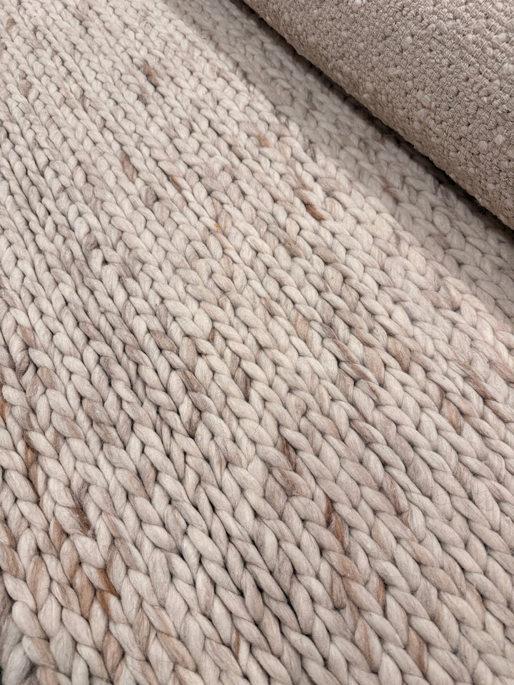 Chalk Braid Hand Woven Wool Rug