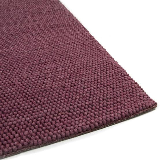 Pebbles Red Mahogany Wool Hand Woven Rug