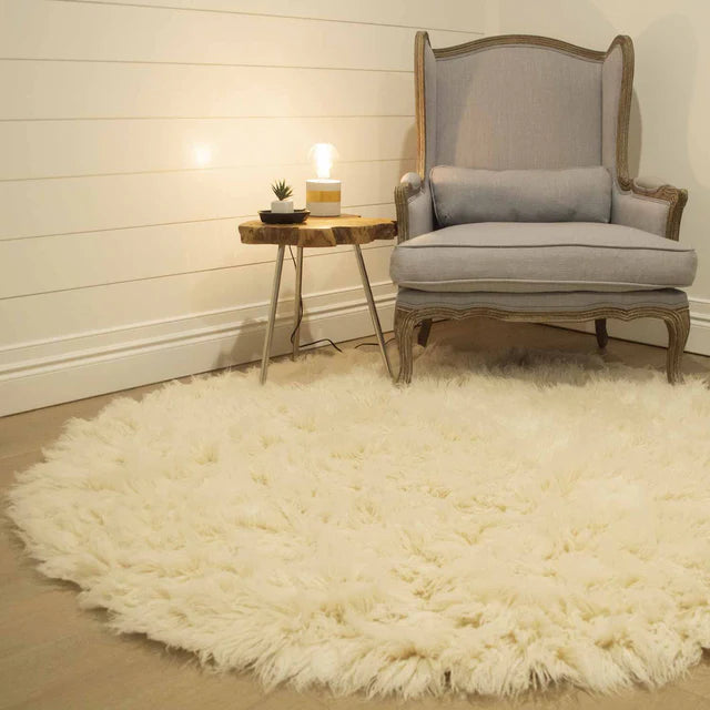 Flokati Rug from 100% Pure NZ Wool 1400 GSM Made In Greece