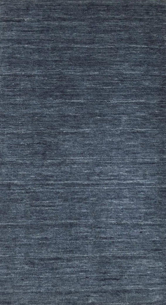 Livia Midnight Navy Handloom Knotted Rug 100% Pure Wool