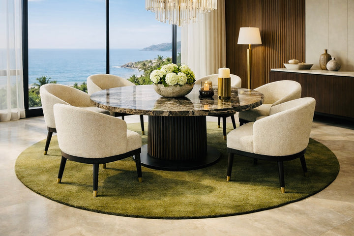 Dazzle Olive Green Color Handloom Knotted Rug 100% Pure Wool