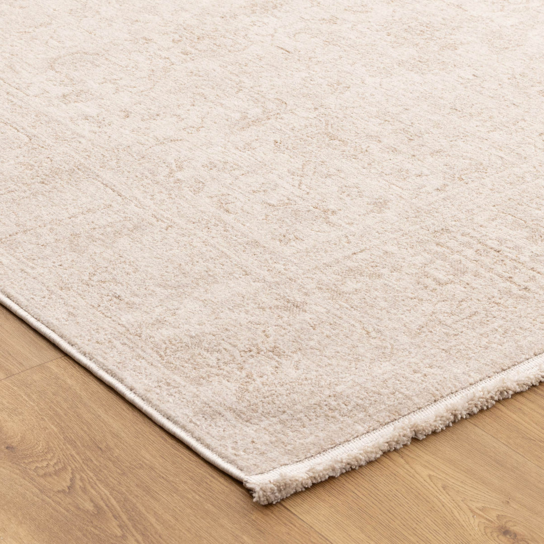 Heritage Distressed Border Beige Rug - H106: (Different Tassel)