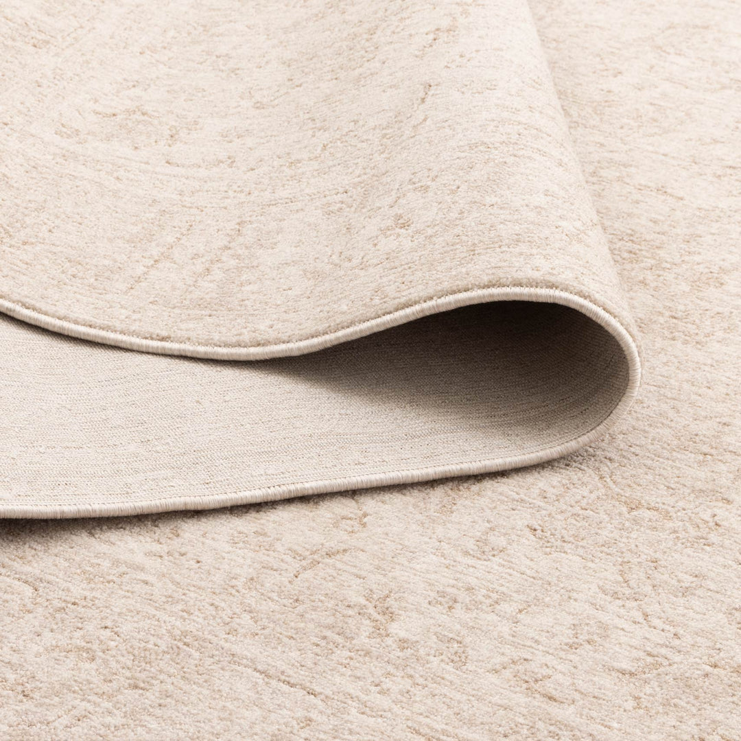 Heritage Distressed Border Beige Rug - H106: (Different Tassel)