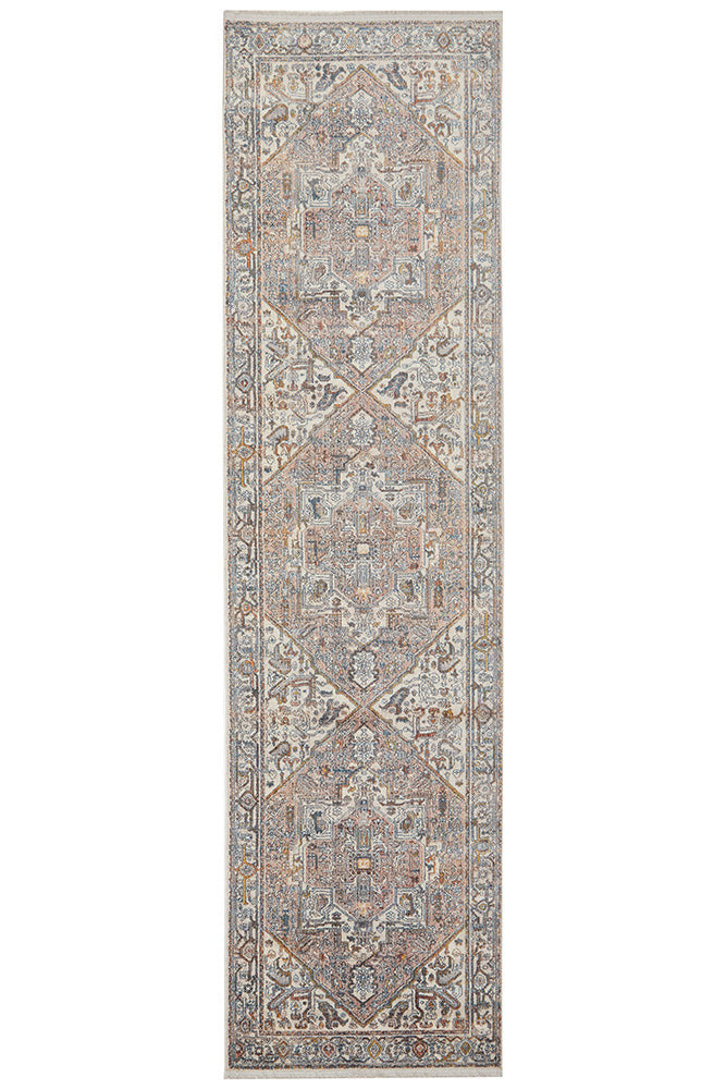 Heriz Mushroom Runner Rug