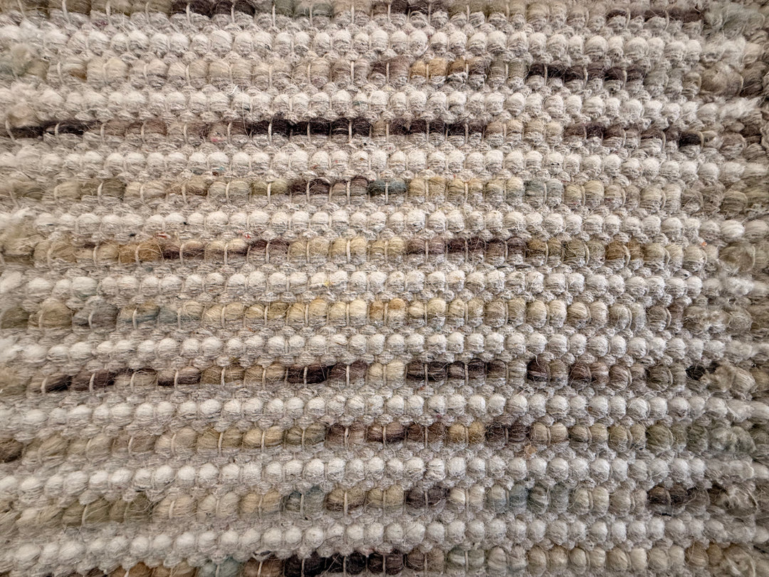 Pebbles Cherry Multi Beige Brown Ivory Hand Woven Wool Rug