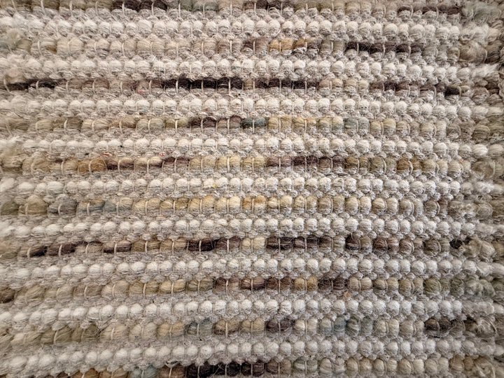 Pebbles Cherry Multi Beige Brown Ivory Hand Woven Wool Rug