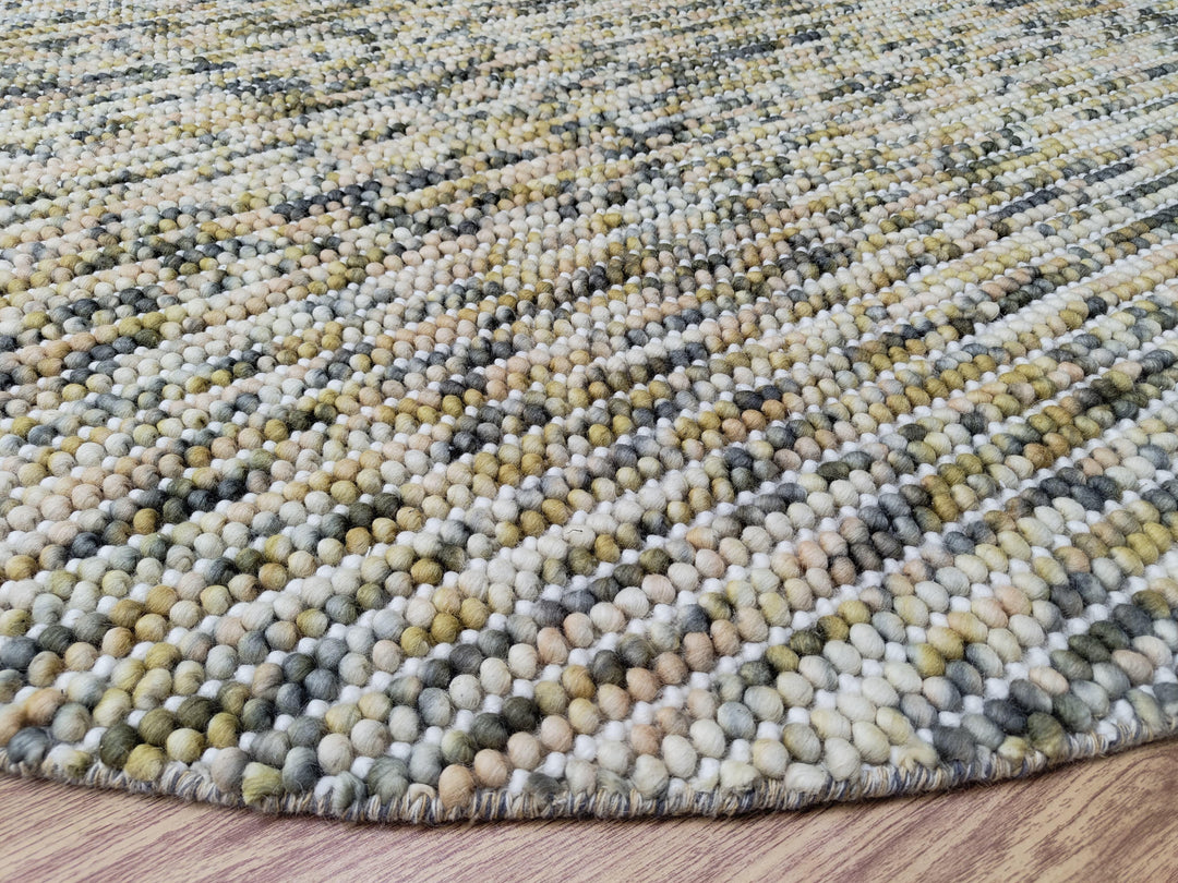 Pebbles Cherry Sienna Cloud Hand Woven Wool Rug