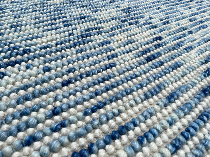 Pebbles Cherry Blue Horizon Hand Woven Wool Rug