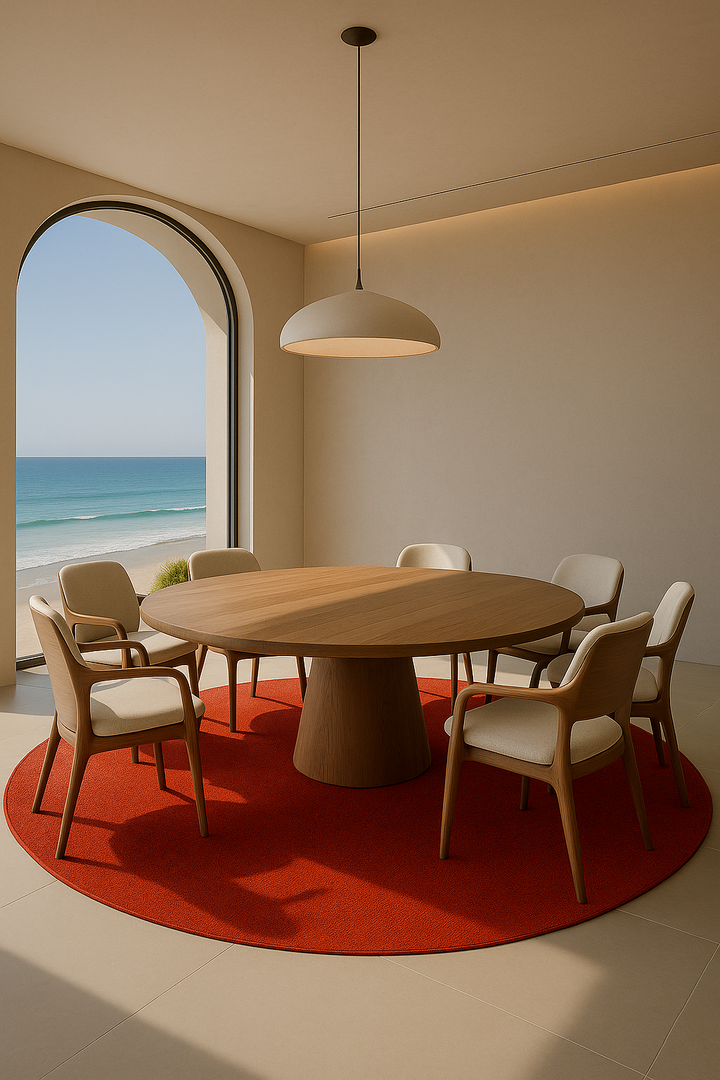 Crimson Bloom Red 100% New Zealand wool Rug