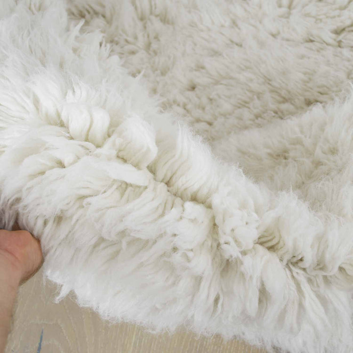 Flokati Ivory Rug 100% New Zealand Wool