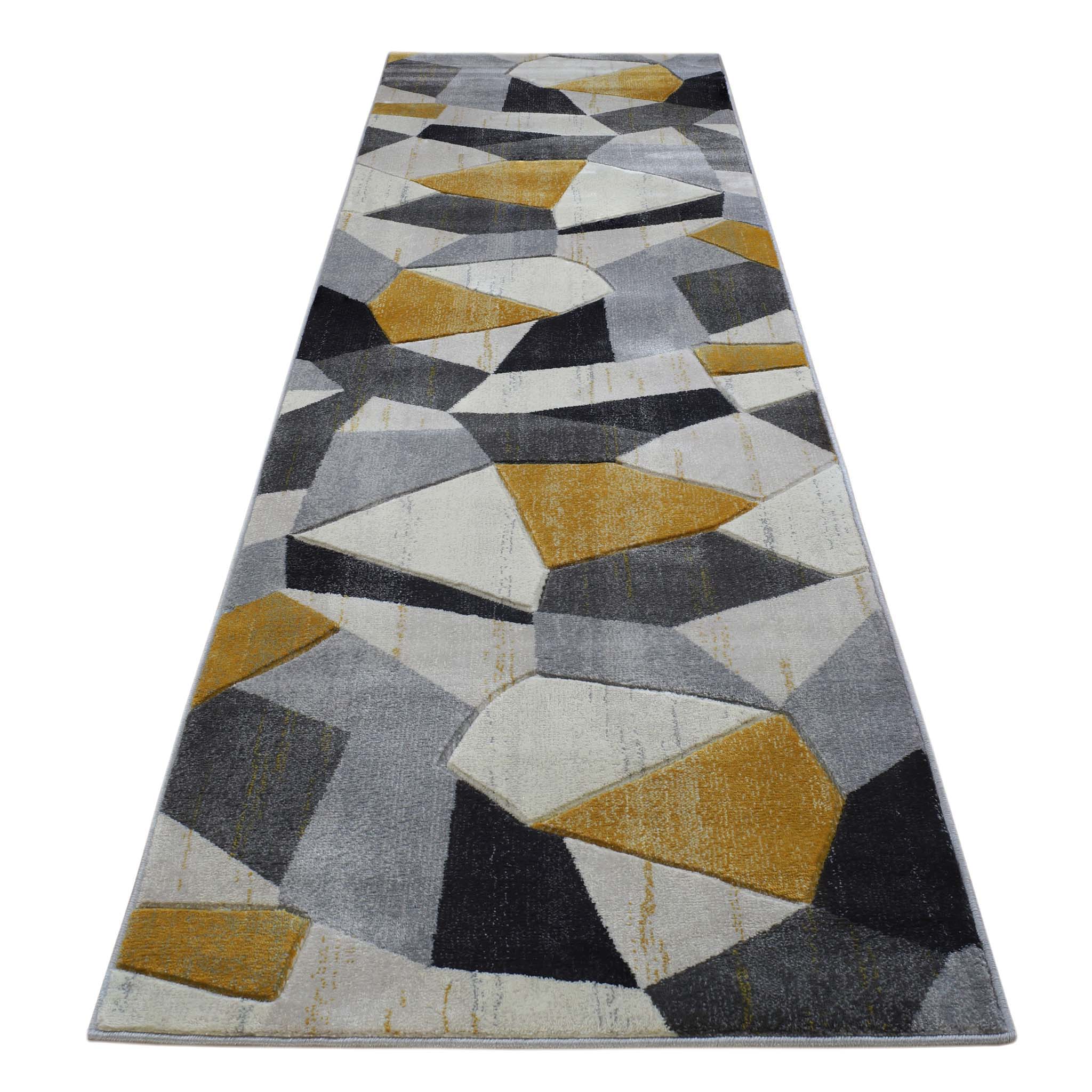 Sunrise 2102 Gold Hallway Runner – Luxurious Rugs