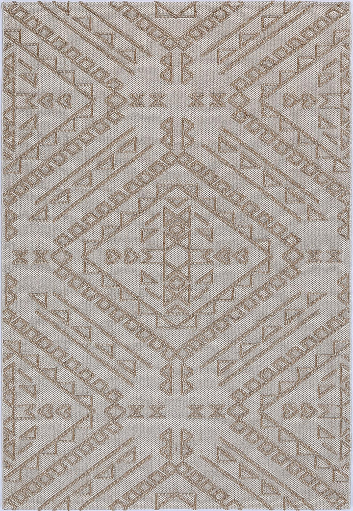 Vanuatu Kilifa Beige Tribal Flatweave Rug