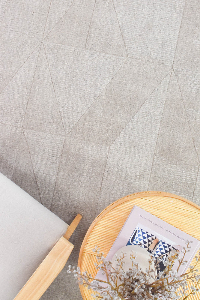 Montana Moonlit Grey Hand Woven Wool Rug