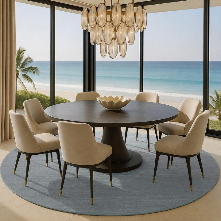 Livia Mist Handloom Knotted Rug 100% Pure Wool