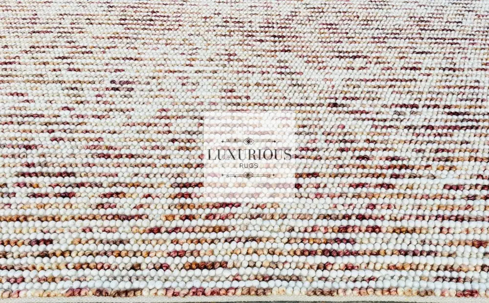 Pebbles Blush Hand Woven Wool Rug