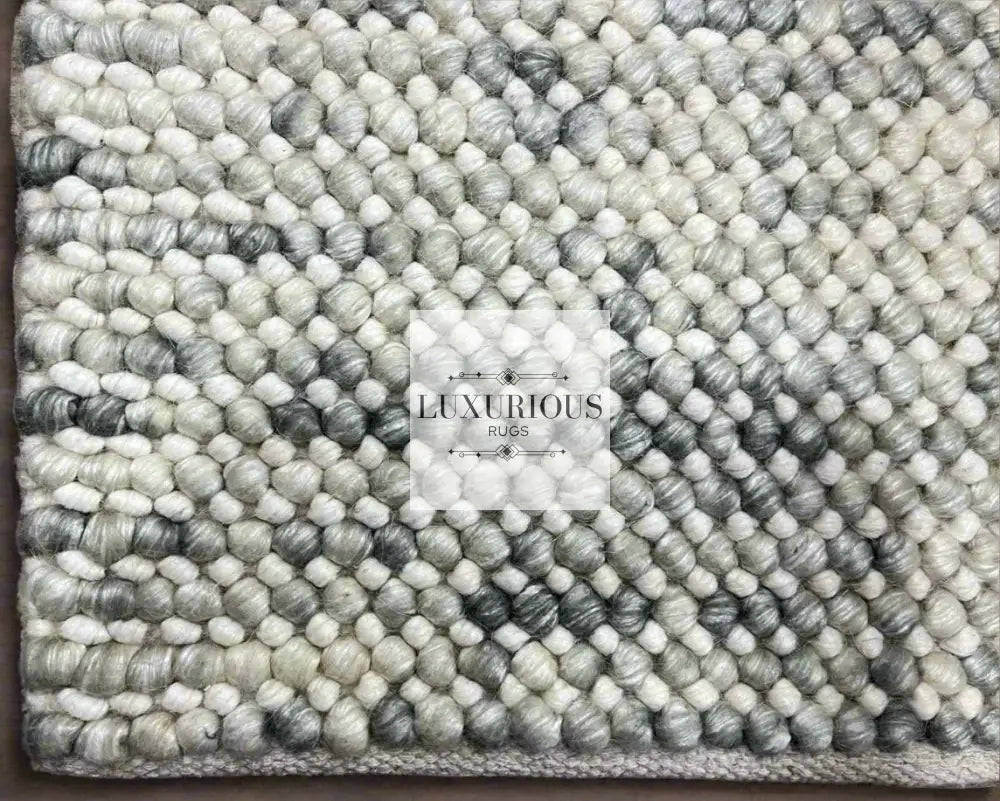 Wool Rug Stone Pebbles Cherry Frosted Stone Hand Woven Wool Rug – Luxurious Rugs