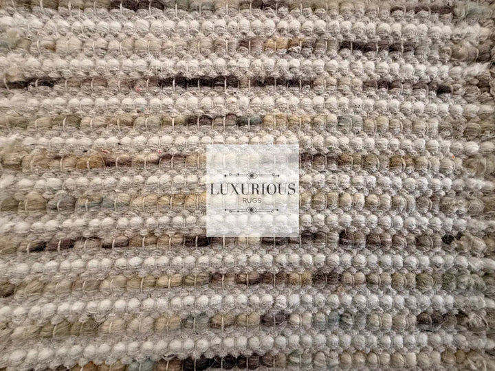 Pebbles Cherry Multi Beige Brown Ivory Hand Woven Wool Rug