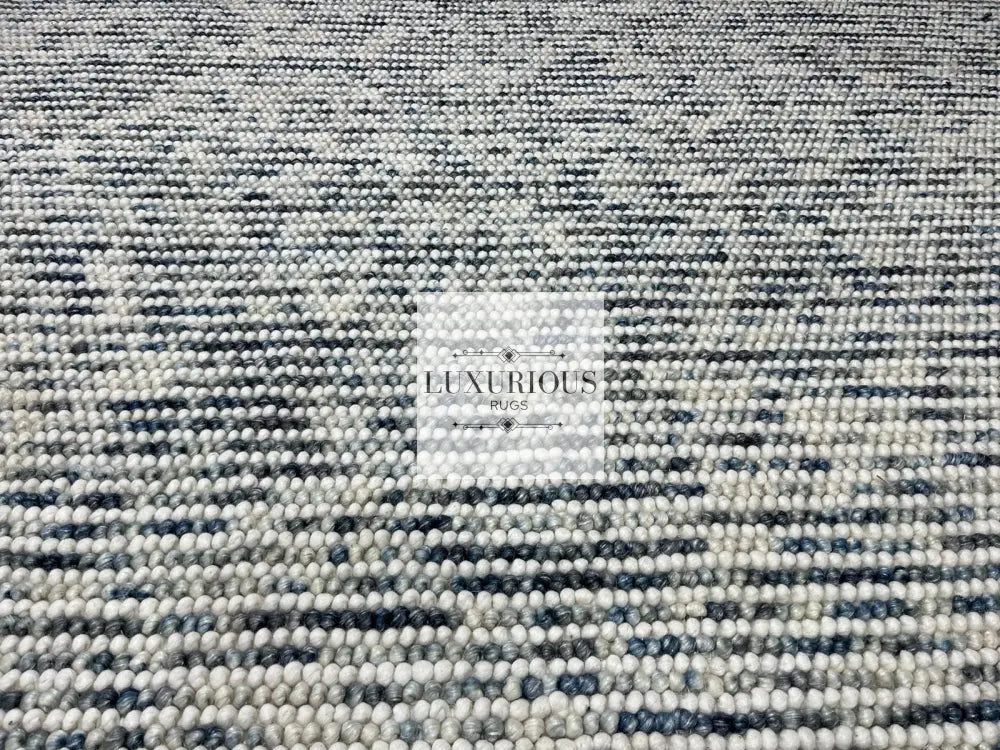 Pebbles Cherry Ocean Stone Weave Multi Colour Hand Woven Wool Rug