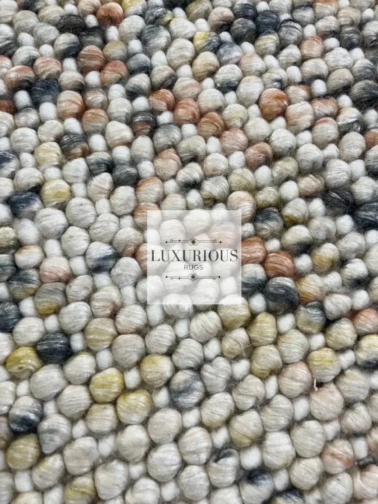 Pebbles Cherry Sienna Cloud Hand Woven Wool Rug