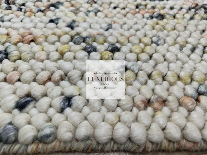 Pebbles Cherry Sienna Cloud Hand Woven Wool Rug