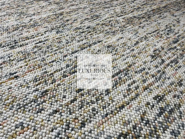Pebbles Cherry Sienna Cloud Hand Woven Wool Rug