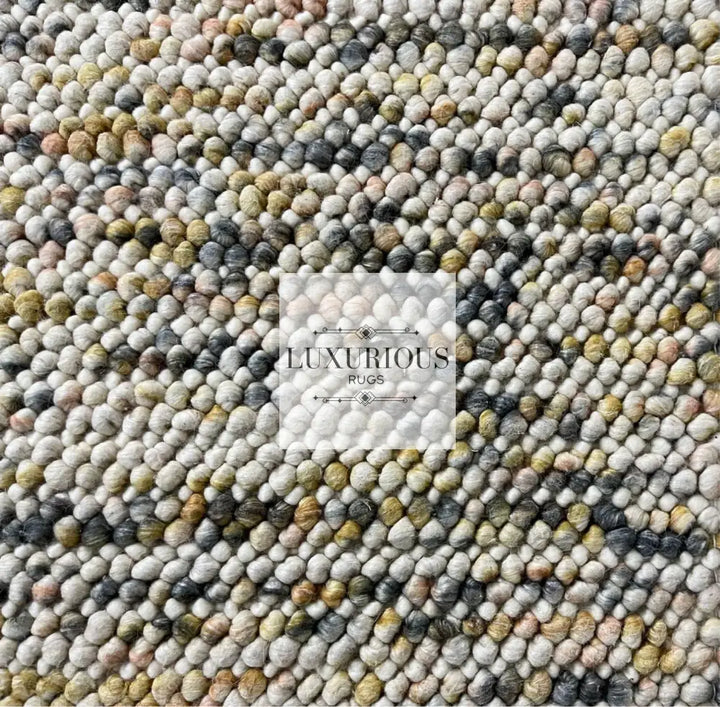 Pebbles Cherry Sienna Cloud Hand Woven Wool Rug