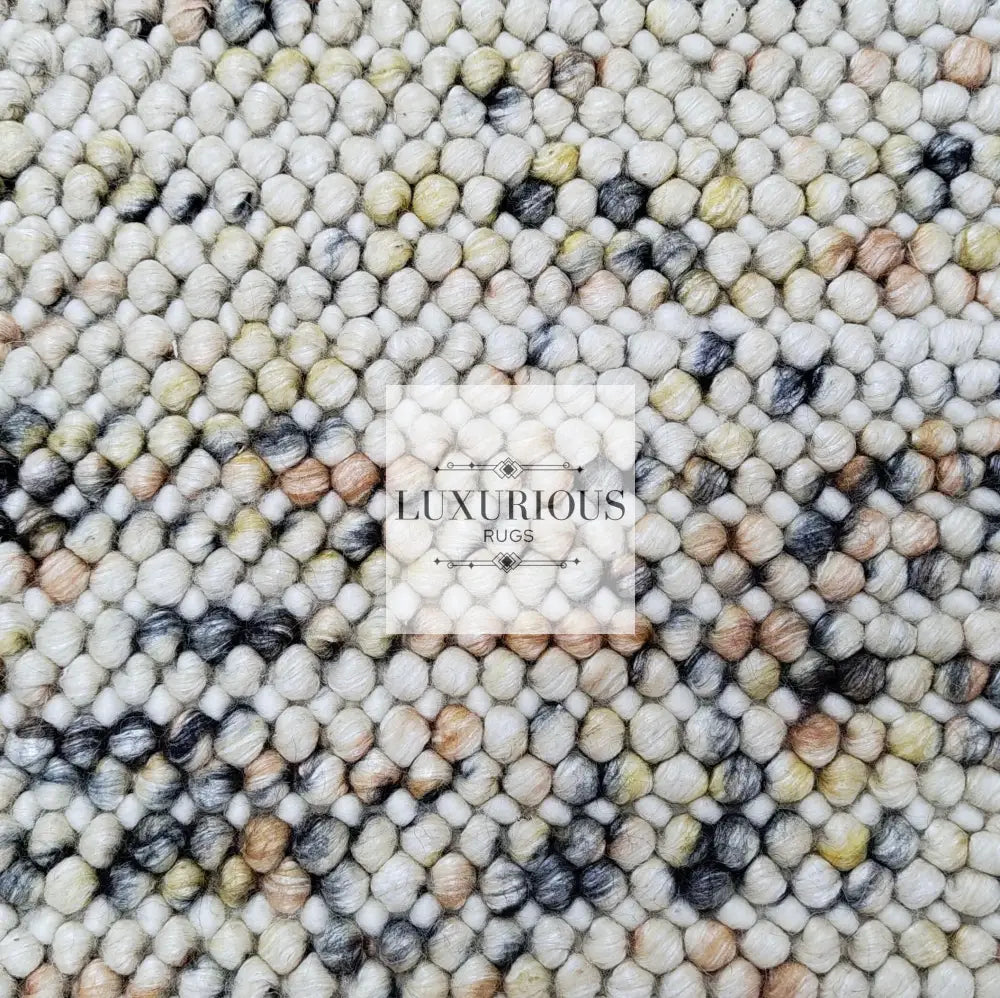 Pebbles Cherry Sienna Cloud Hand Woven Wool Rug