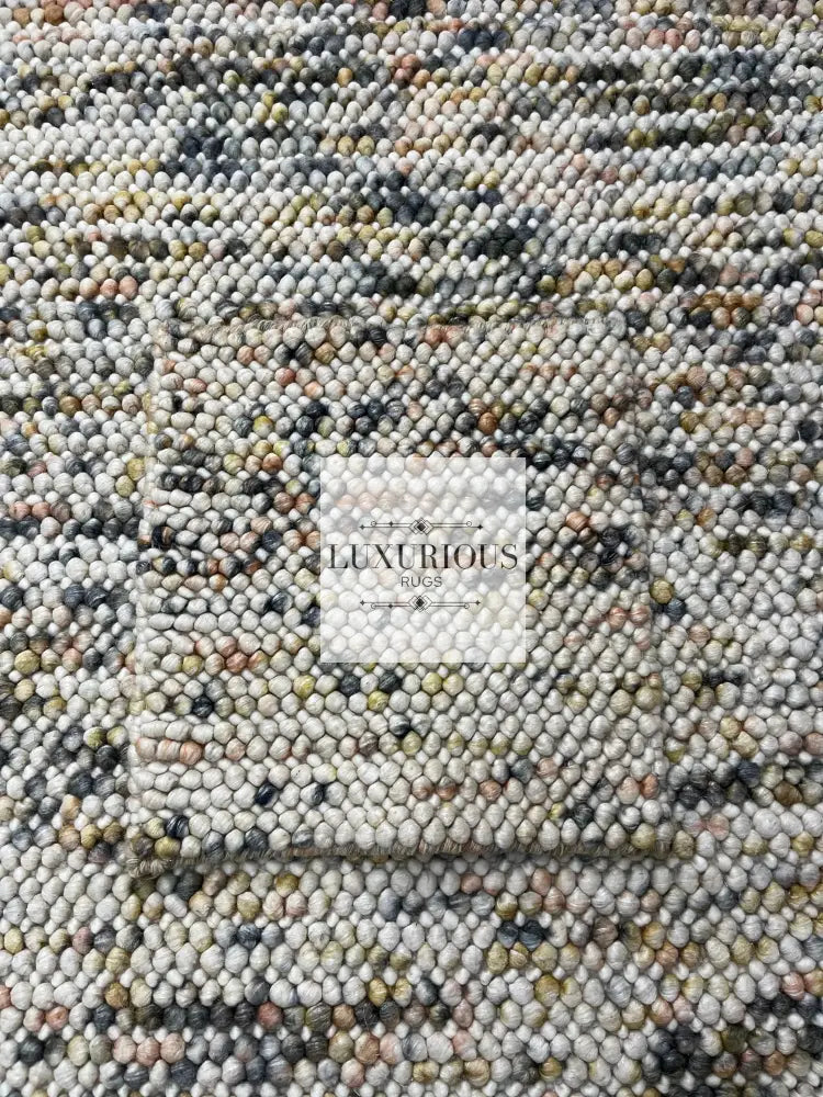 Pebbles Cherry Sienna Cloud Hand Woven Wool Rug