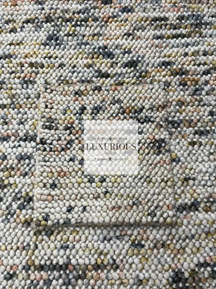 Pebbles Cherry Sienna Cloud Hand Woven Wool Rug