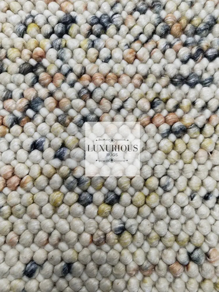 Pebbles Cherry Sienna Cloud Hand Woven Wool Rug