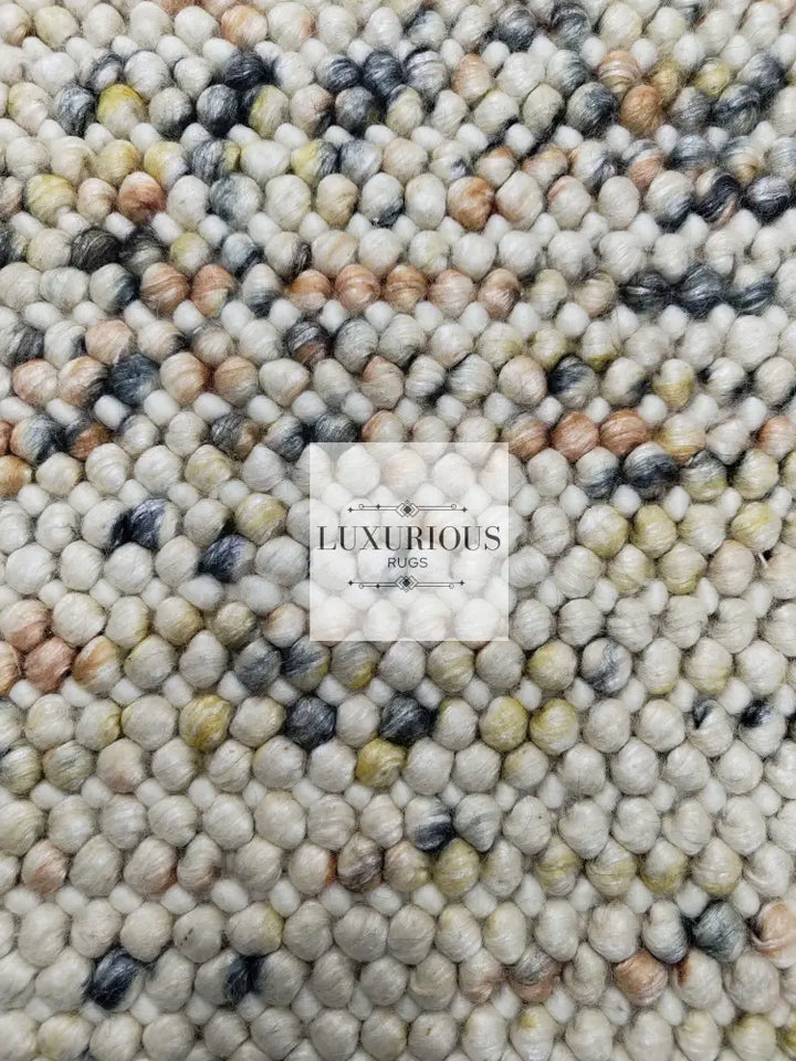 Pebbles Cherry Sienna Cloud Hand Woven Wool Rug