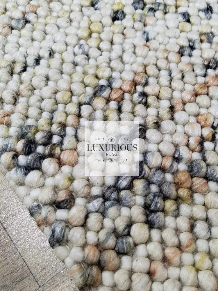 Pebbles Cherry Sienna Cloud Hand Woven Wool Rug