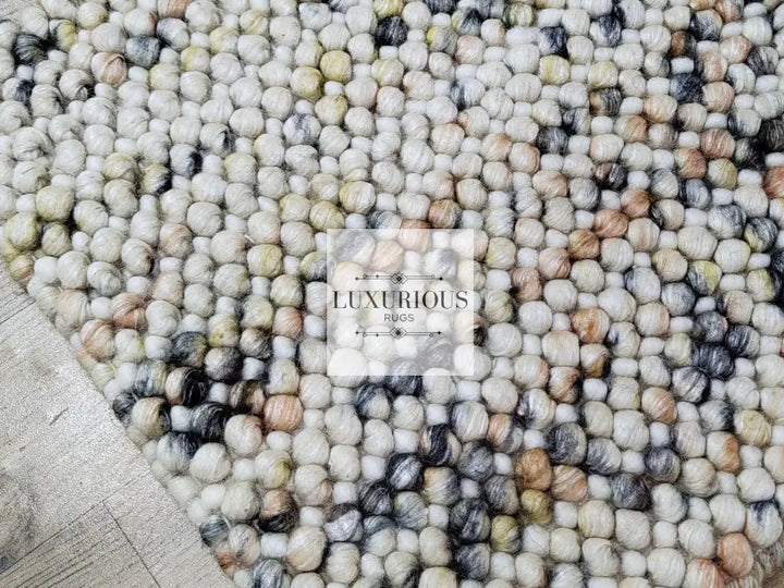 Pebbles Cherry Sienna Cloud Hand Woven Wool Rug