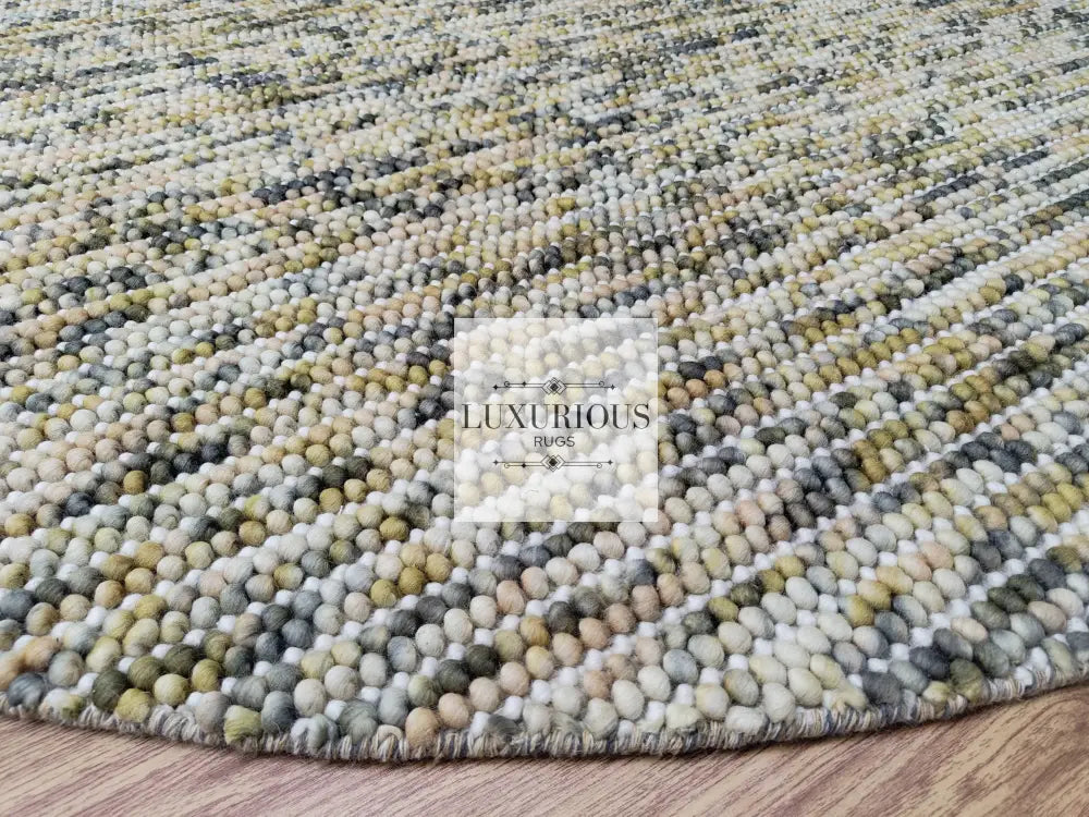 Pebbles Cherry Sienna Cloud Hand Woven Wool Rug