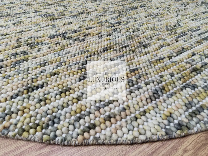 Pebbles Cherry Sienna Cloud Hand Woven Wool Rug